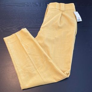 NWT H&M women’s yellow dress trouser size 8